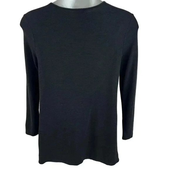 J. Jill Wearever Collection Womens M Ribbed Tunic Sweater Long Sleeve Minimalist - Picture 2 of 14